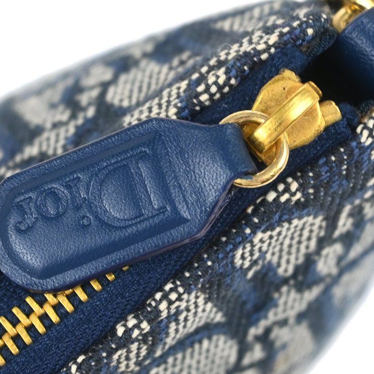 Christian Dior 2001 Navy Trotter Saddle Handbag
