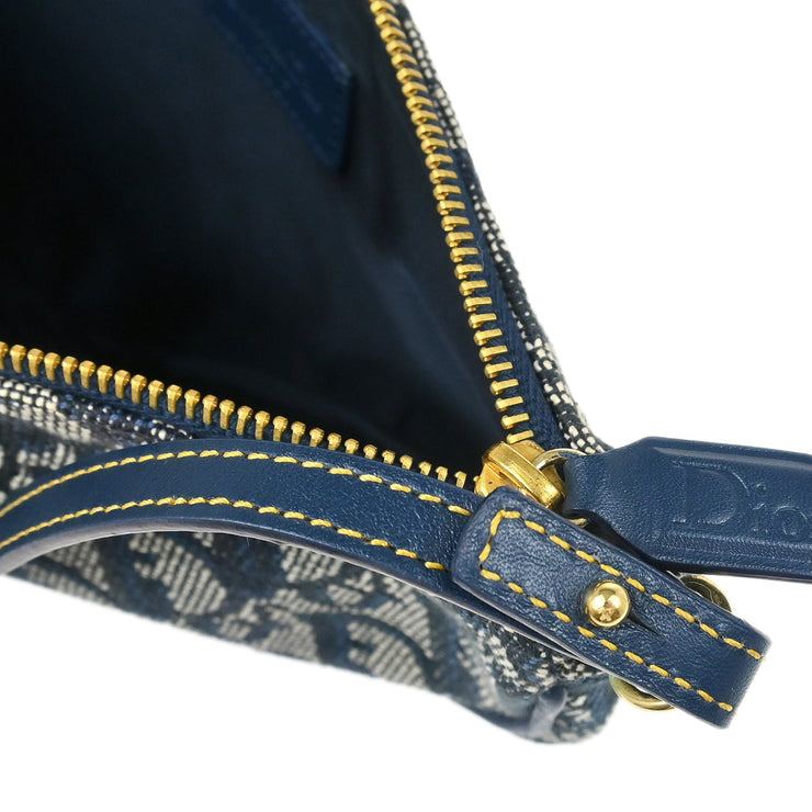 Christian Dior 2001 Navy Trotter Saddle Handbag