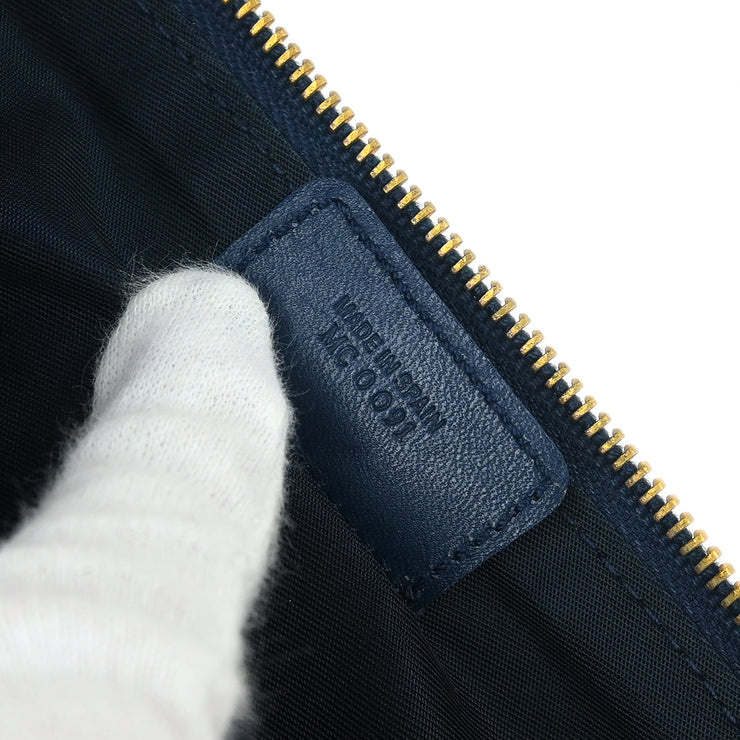 Christian Dior 2001 Navy Trotter Saddle Handbag