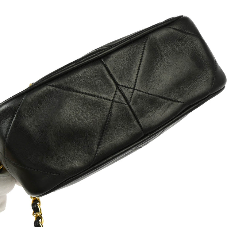 Chanel Black Lambskin Camera Bag Mini
