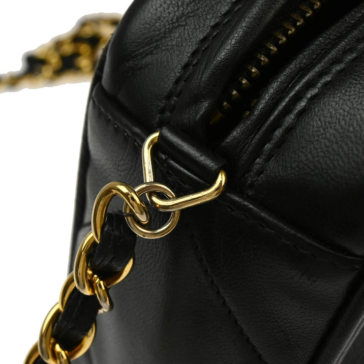 Chanel Black Lambskin Camera Bag Mini
