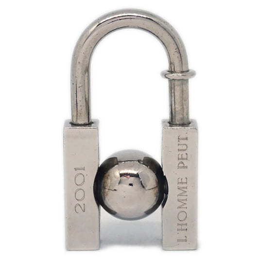 Hermes 2001 Earth Cadena Padlock Silver Small Good