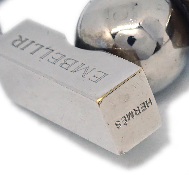 Hermes 2001 Earth Cadena Padlock Silver Small Good