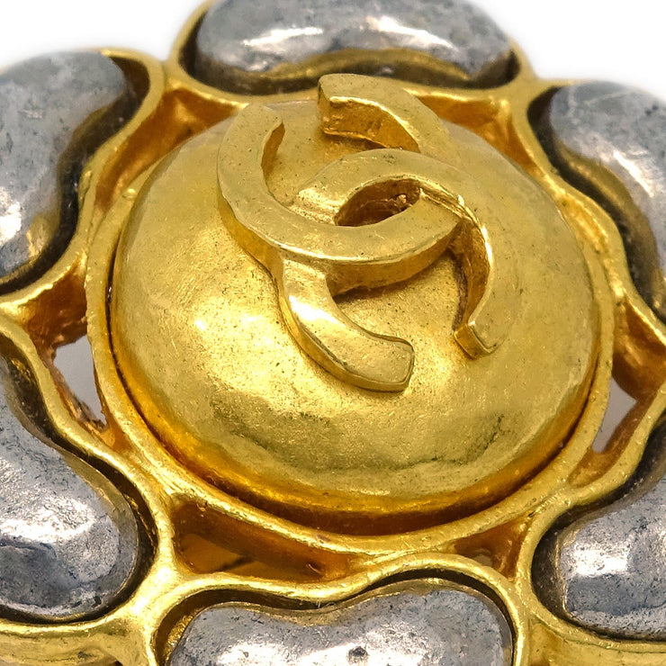 Chanel Earrings Clip-On Gold Silver 97A