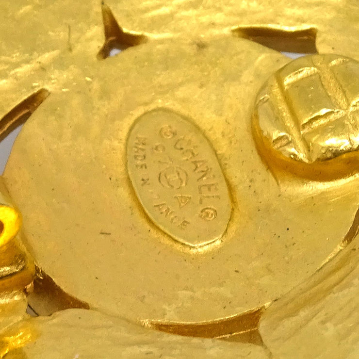 Chanel Earrings Clip-On Gold Silver 97A