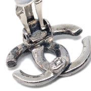 Chanel CC Earrings Clip-On Silver 01A
