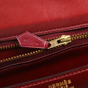 Hermes Rouge H Box Calf Constance 23 Shoulder Bag