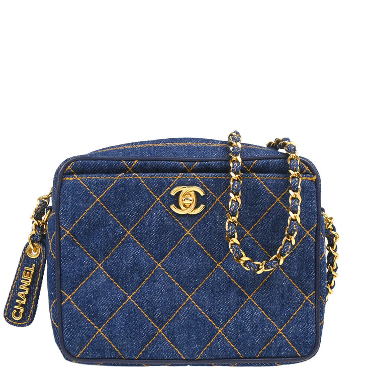 Chanel 1996-1997 Indigo Denim Shoulder Bag