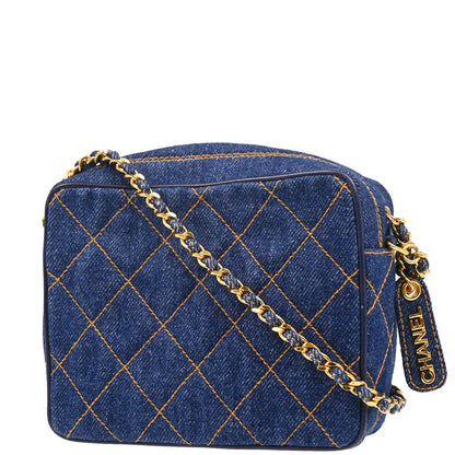 Chanel 1996-1997 Indigo Denim Shoulder Bag