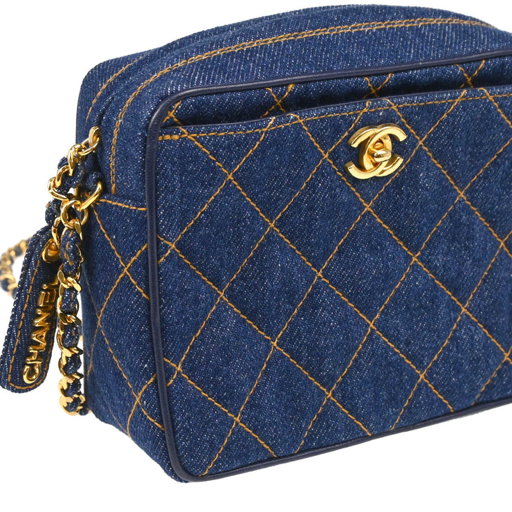 Chanel 1996-1997 Indigo Denim Shoulder Bag