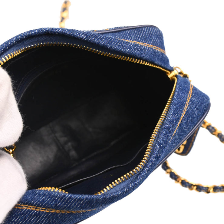 Chanel 1996-1997 Indigo Denim Shoulder Bag