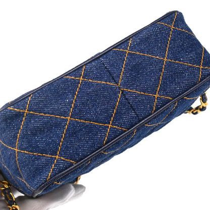 Chanel 1996-1997 Indigo Denim Shoulder Bag