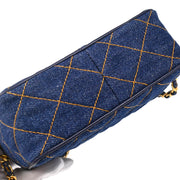 Chanel 1996-1997 Indigo Denim Shoulder Bag