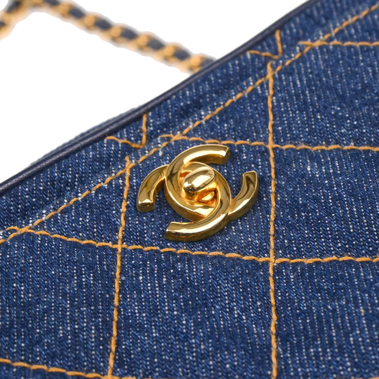 Chanel 1996-1997 Indigo Denim Shoulder Bag