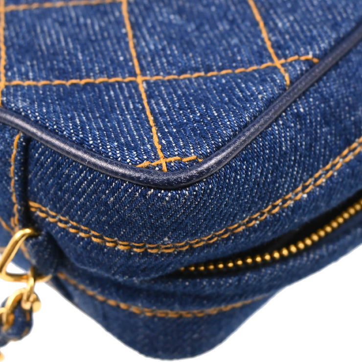 Chanel 1996-1997 Indigo Denim Shoulder Bag