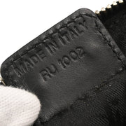 Christian Dior 2002 Black Canvas Saddle Handbag