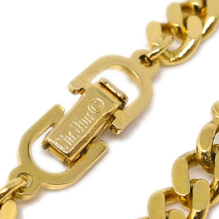 Christian Dior Bracelet Gold Rhinestone