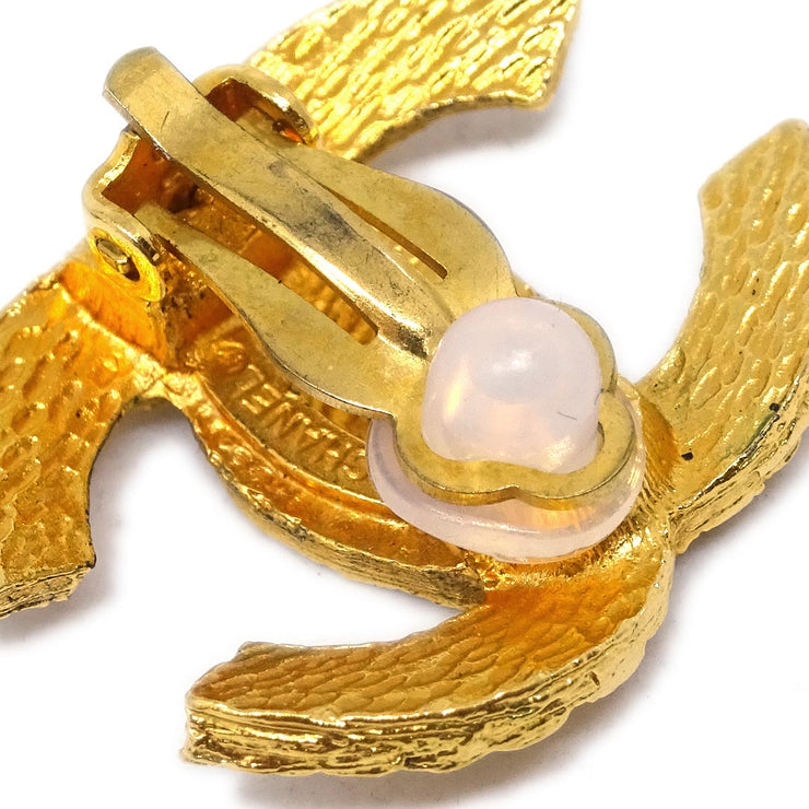 Chanel Gold CC Earrings Clip-On 2913