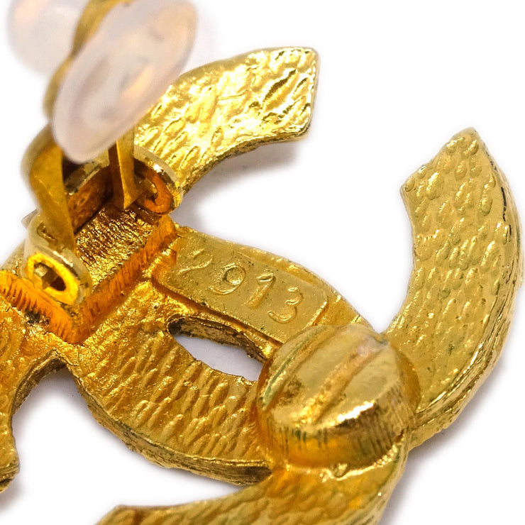 Chanel Gold CC Earrings Clip-On 2913