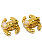 Chanel Gold CC Earrings Clip-On 93A