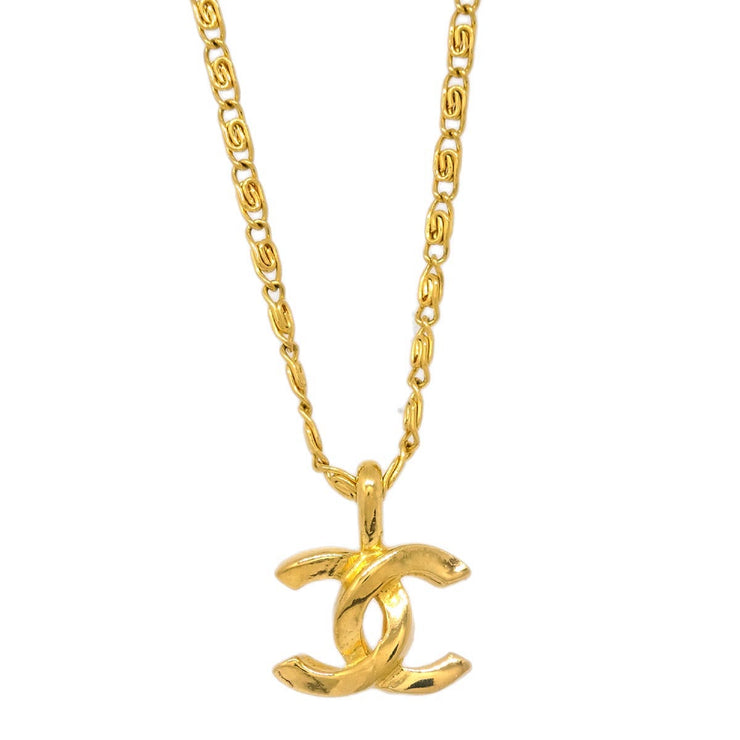 Chanel Gold CC Chain Pendant Necklace 1982