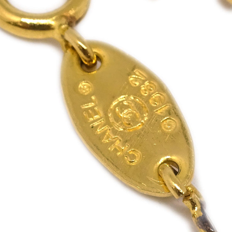 Chanel Gold CC Chain Pendant Necklace 1982