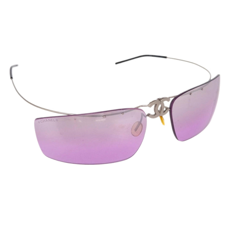 Chanel Sunglasses Eyewear Purple Small Good