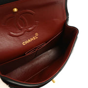 Chanel Black Lambskin Small Classic Double Flap Shoulder Bag