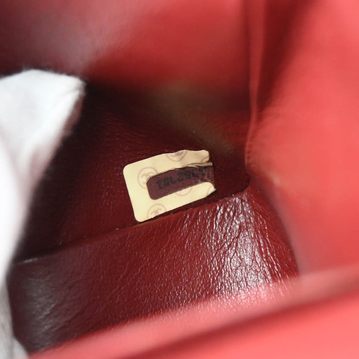 Chanel Black Lambskin Small Classic Double Flap Shoulder Bag
