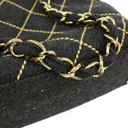 Chanel 2004-2005 Gray Felt Wild Stitch Tote Handbag