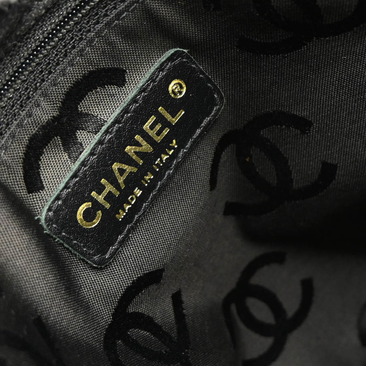 Chanel 2004-2005 Gray Felt Wild Stitch Tote Handbag