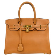 Hermes 2003 Gold Ardennes Birkin 30 Handbag