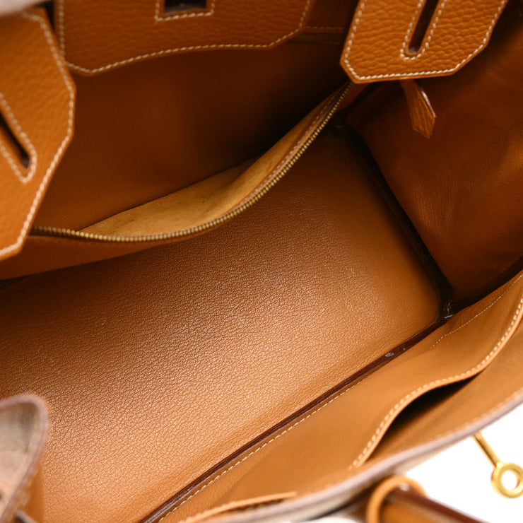 Hermes 2003 Gold Ardennes Birkin 30 Handbag