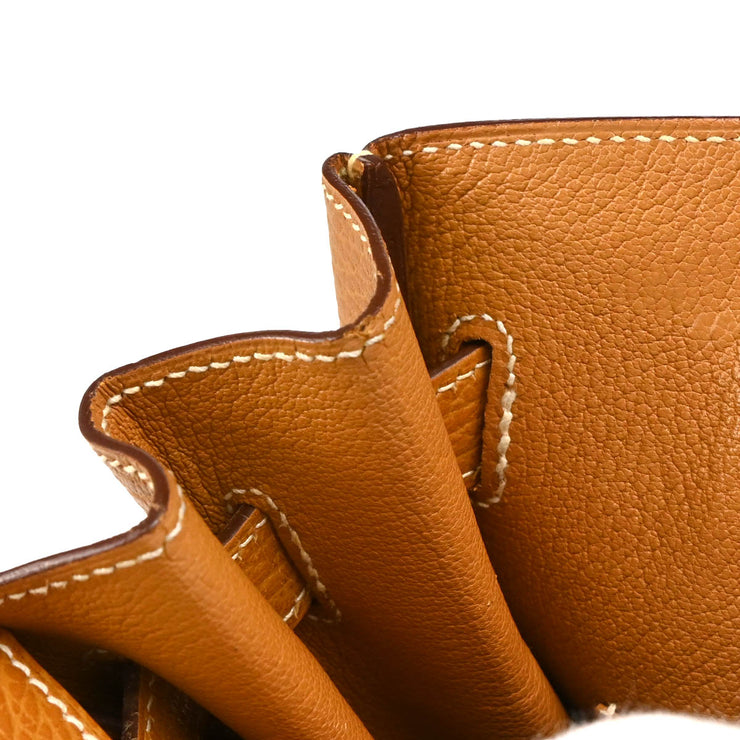 Hermes 2003 Gold Ardennes Birkin 30 Handbag