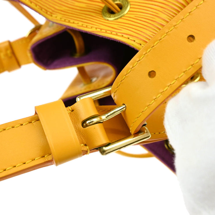 Louis Vuitton 1995 Yellow Epi Petite Noe Bucket Shoulder Bag M44109