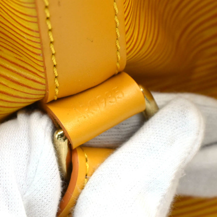 Louis Vuitton 1995 Yellow Epi Petite Noe Bucket Shoulder Bag M44109