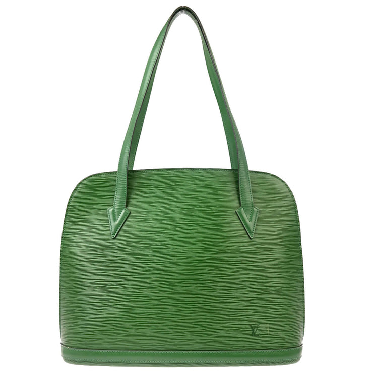 Louis Vuitton 1994 Green Epi Lussac Shoulder Bag M52284
