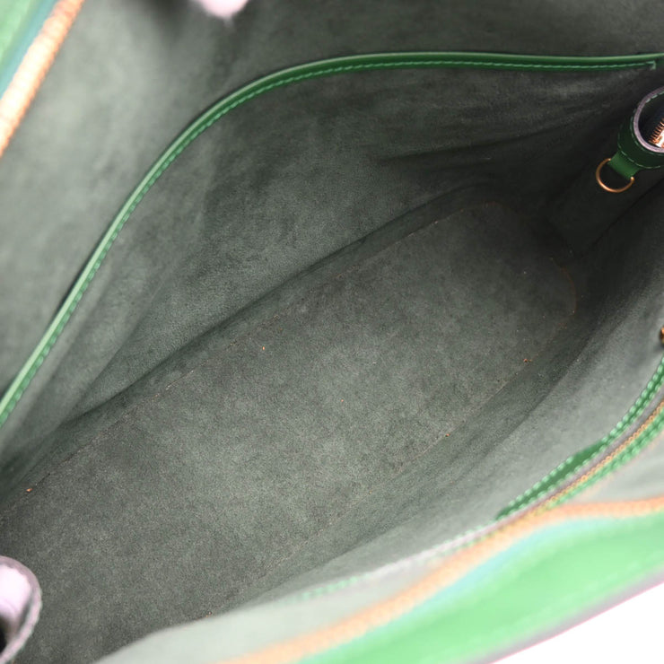 Louis Vuitton 1994 Green Epi Lussac Shoulder Bag M52284