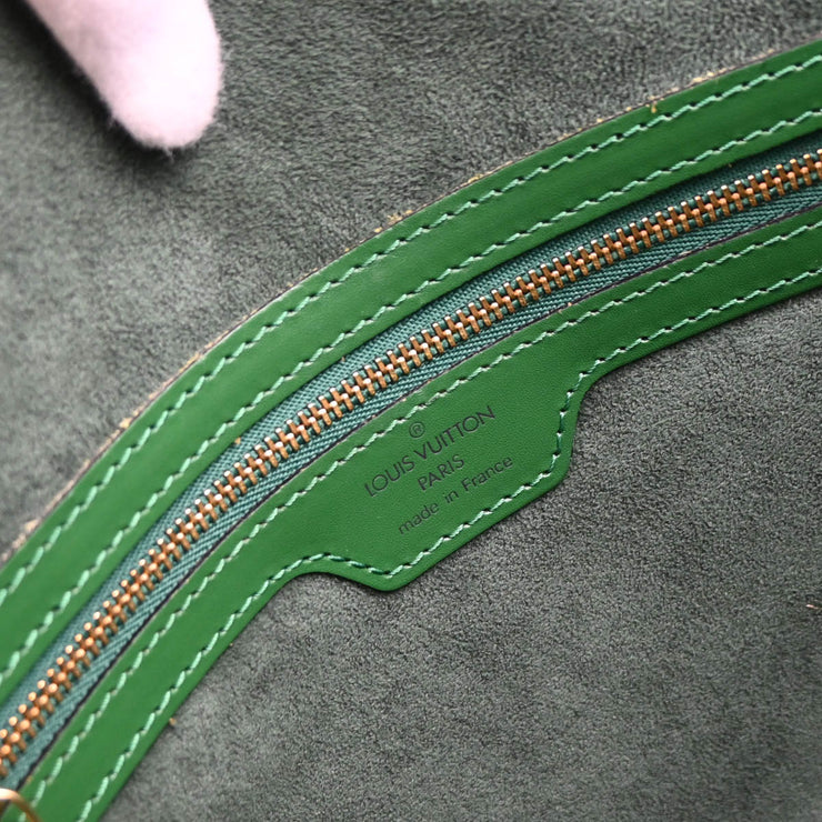 Louis Vuitton 1994 Green Epi Lussac Shoulder Bag M52284