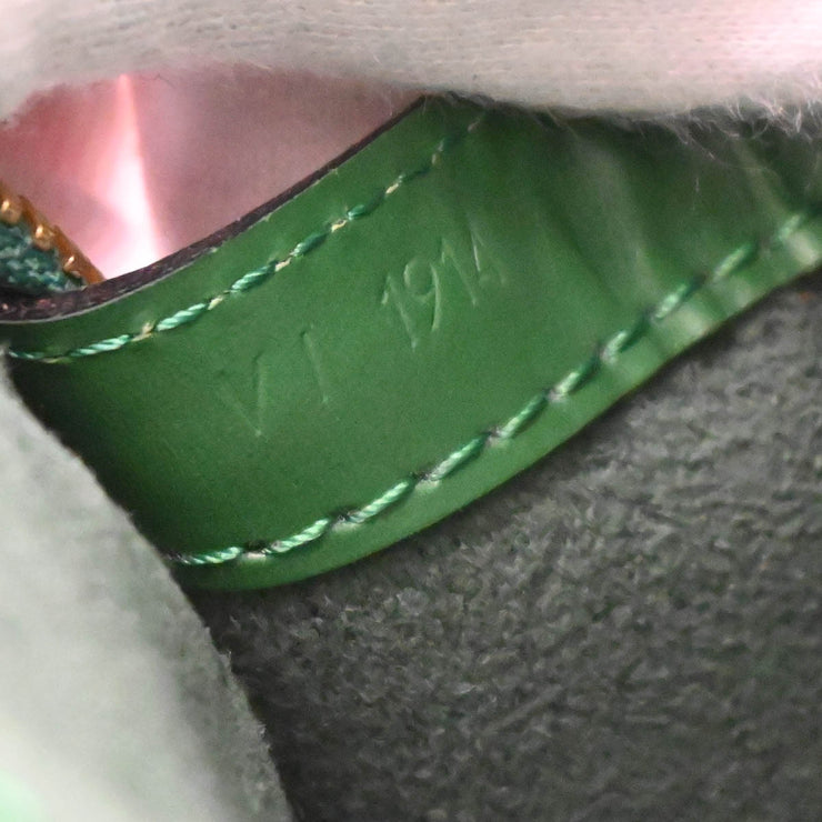 Louis Vuitton 1994 Green Epi Lussac Shoulder Bag M52284