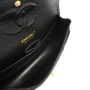 Chanel 2004-2005 Black Caviar Medium Classic Double Flap Shoulder Bag