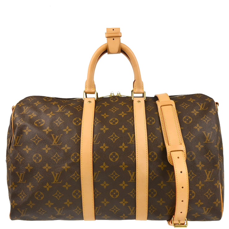Louis Vuitton Monogram Keepall Bandouliere 45 Duffle Bag M41418