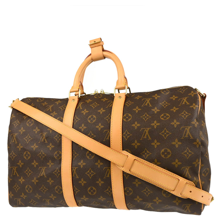 Louis Vuitton Monogram Keepall Bandouliere 45 Duffle Bag M41418