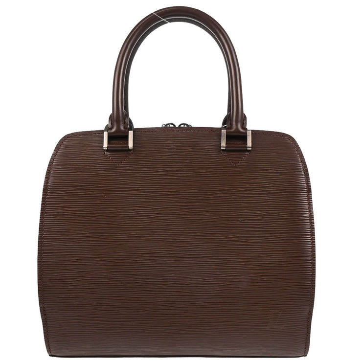 Louis Vuitton 2001 Brown Epi Pont Neuf Handbag M5205D
