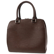 Louis Vuitton 2001 Brown Epi Pont Neuf Handbag M5205D