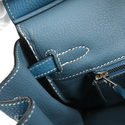 Hermes 2008 Blue Jean Togo Birkin 25 Handbag