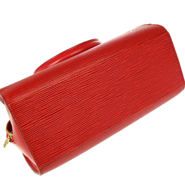 Louis Vuitton Red Epi Pont Neuf Handbag M52057