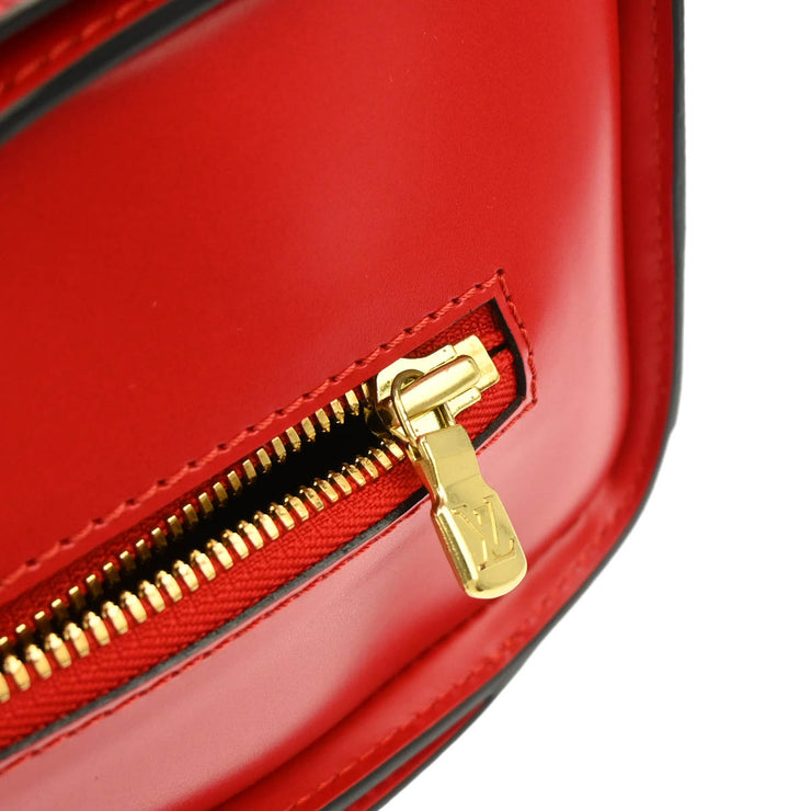 Louis Vuitton Red Epi Pont Neuf Handbag M52057