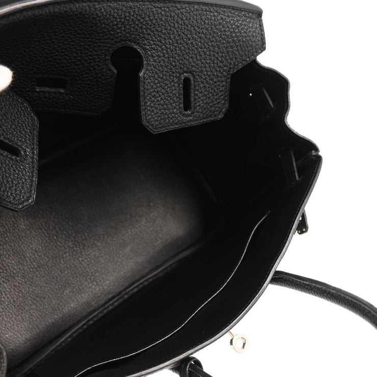 Hermes Black Togo Birkin 25 Handbag