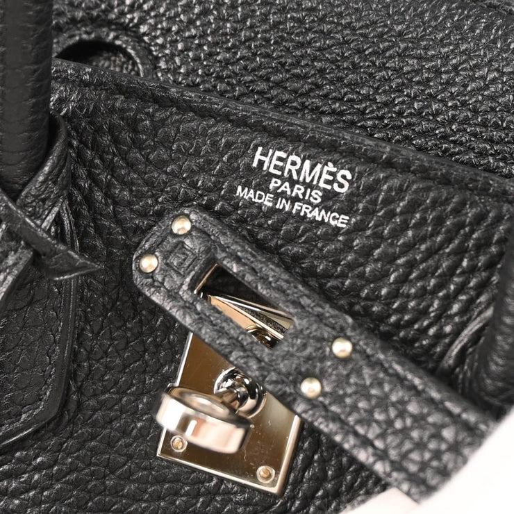 Hermes Black Togo Birkin 25 Handbag